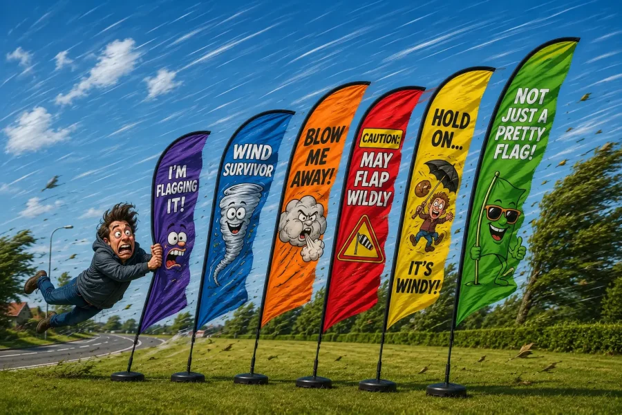 Best Feather Flags For Windy Conditions