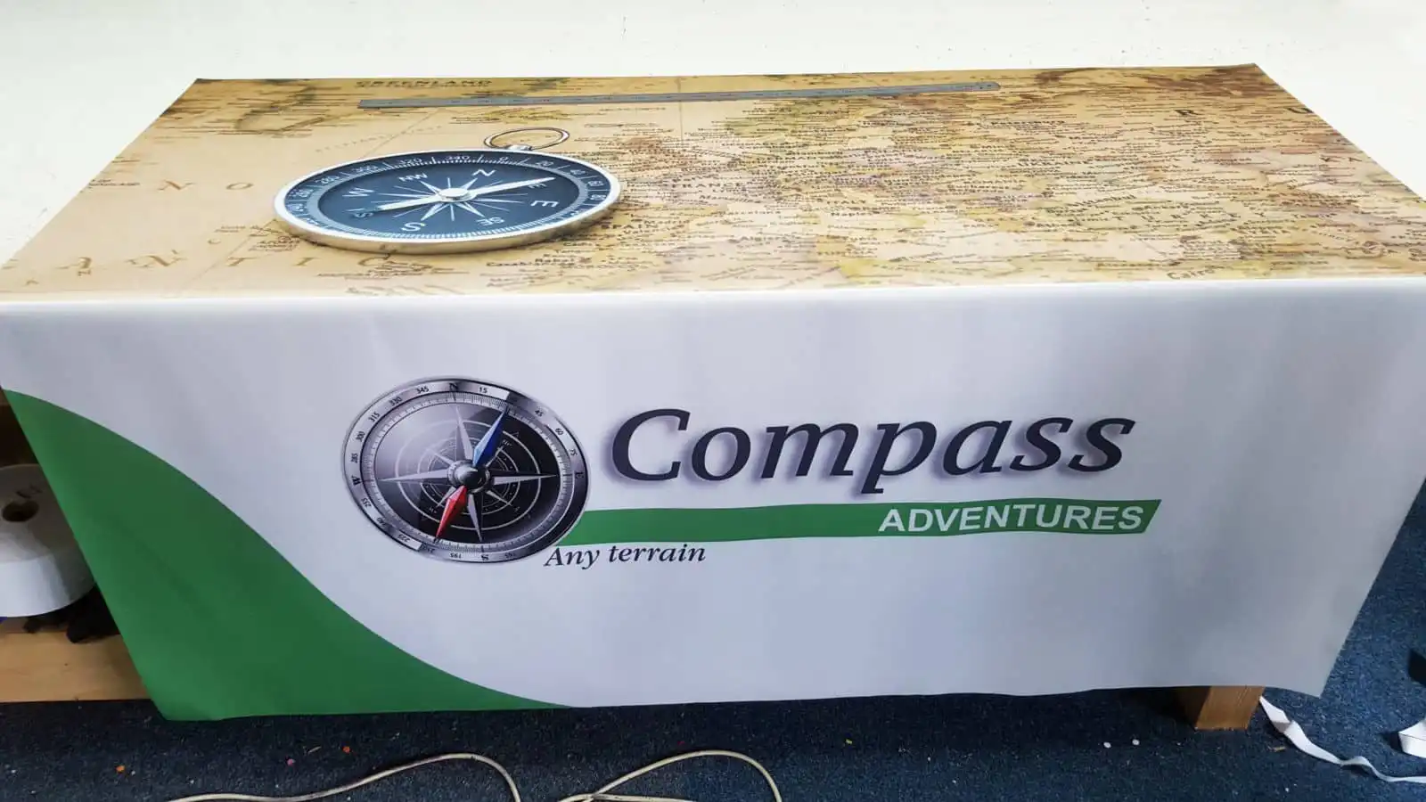 Compass adventures printed tablecloth