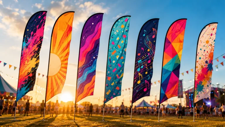 Feather Flags for Festivals, Beaches & Outdoor Events