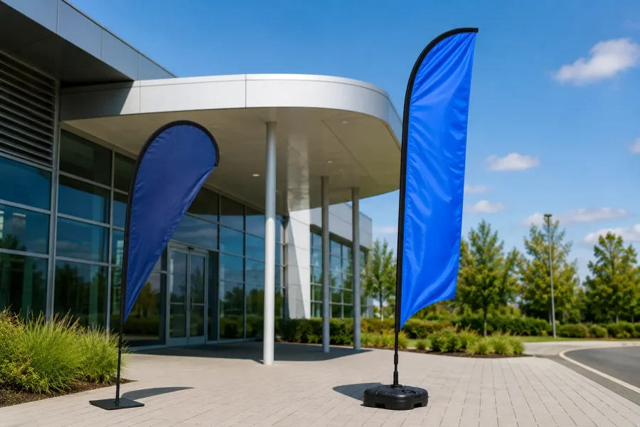 Feather Flags vs Teardrop Flags (1)