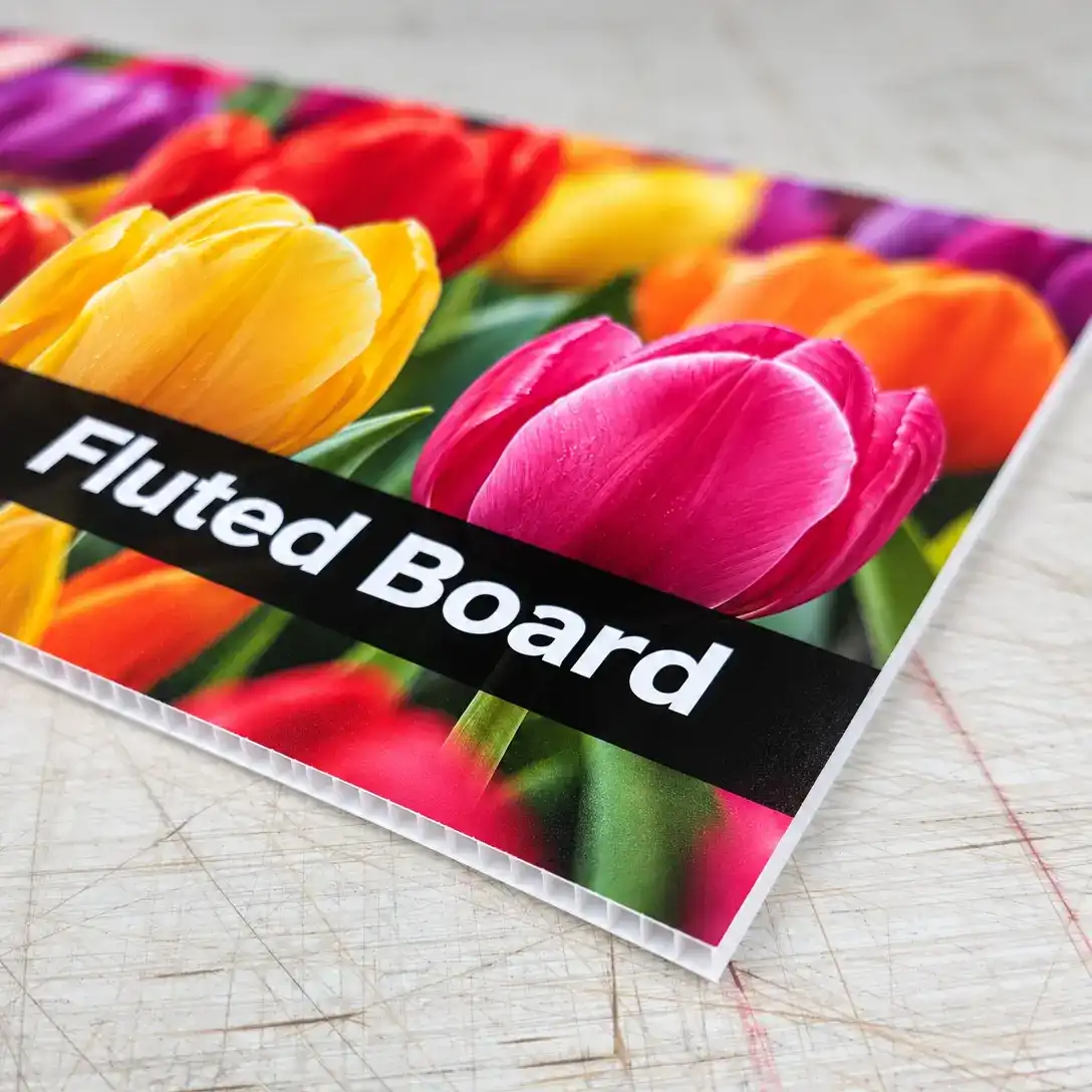 Fluted Sign Board