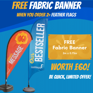 Free Fabric Banner With 2+ Flags (10)