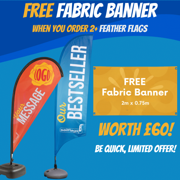 Free Fabric Banner With 2+ Flags (10)
