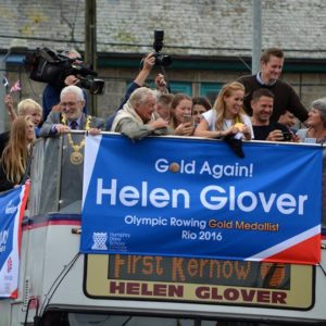 Helen Glover Fabric Banner