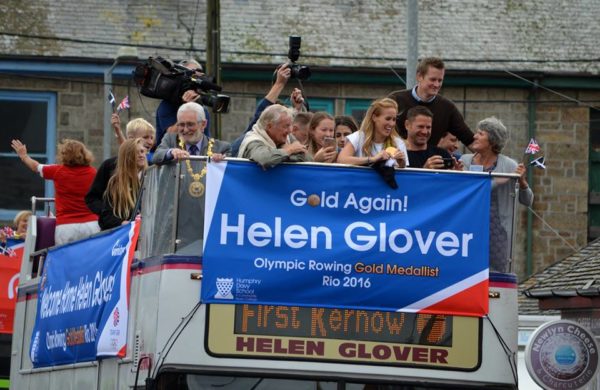 Helen Glover Fabric Banner