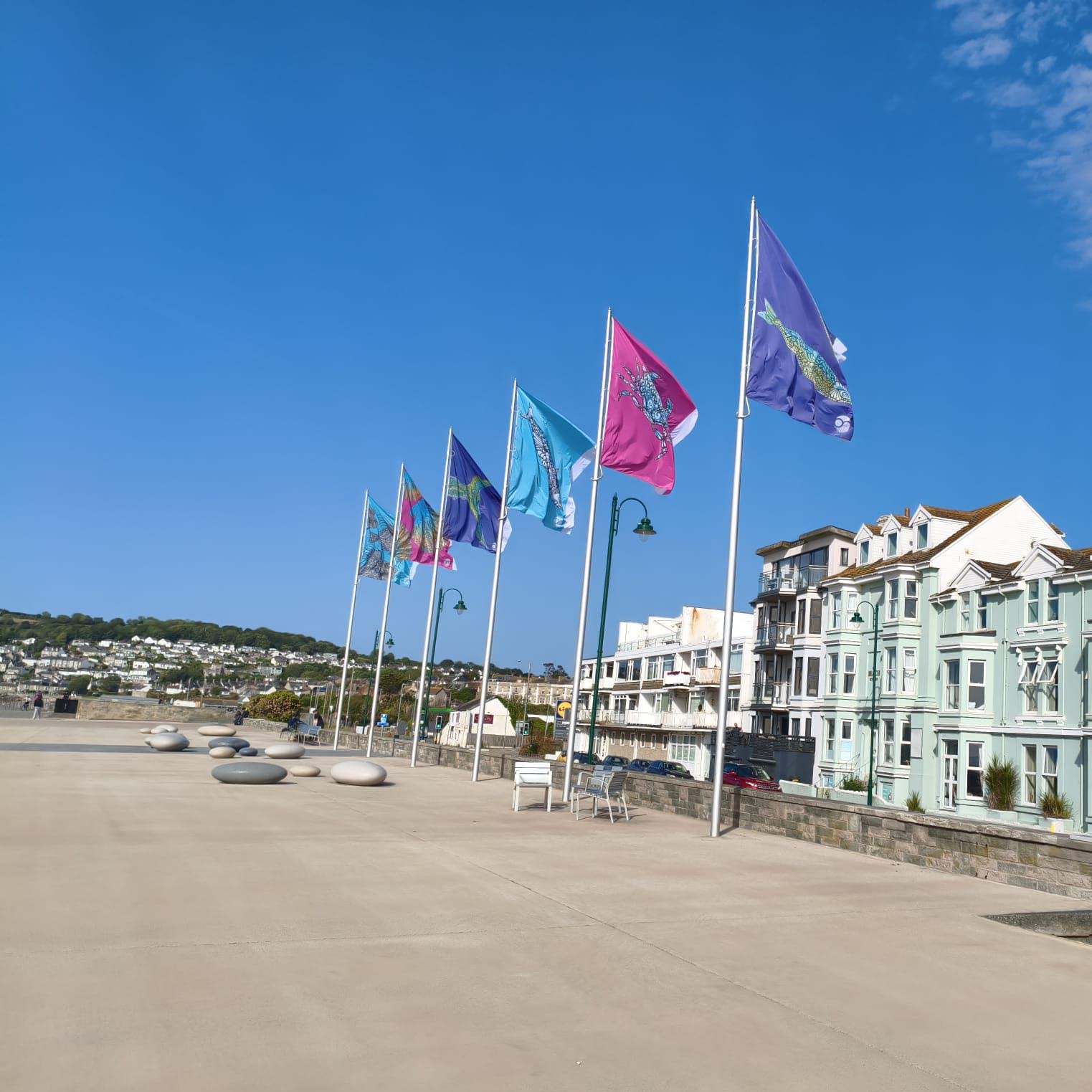 Penzance Promenade Flags 2026: New Sea Moor Cornwall Designs Coming to the Seafront