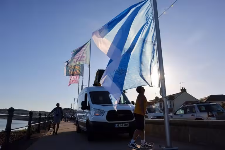 Penzance Town Flags Installed