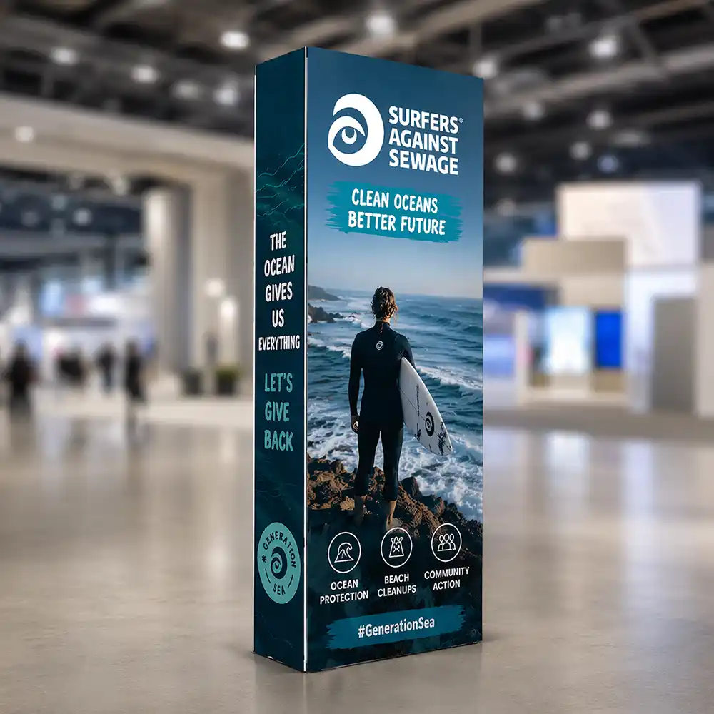 SEG Fabric Exhibtion Wall Front 1 x 3