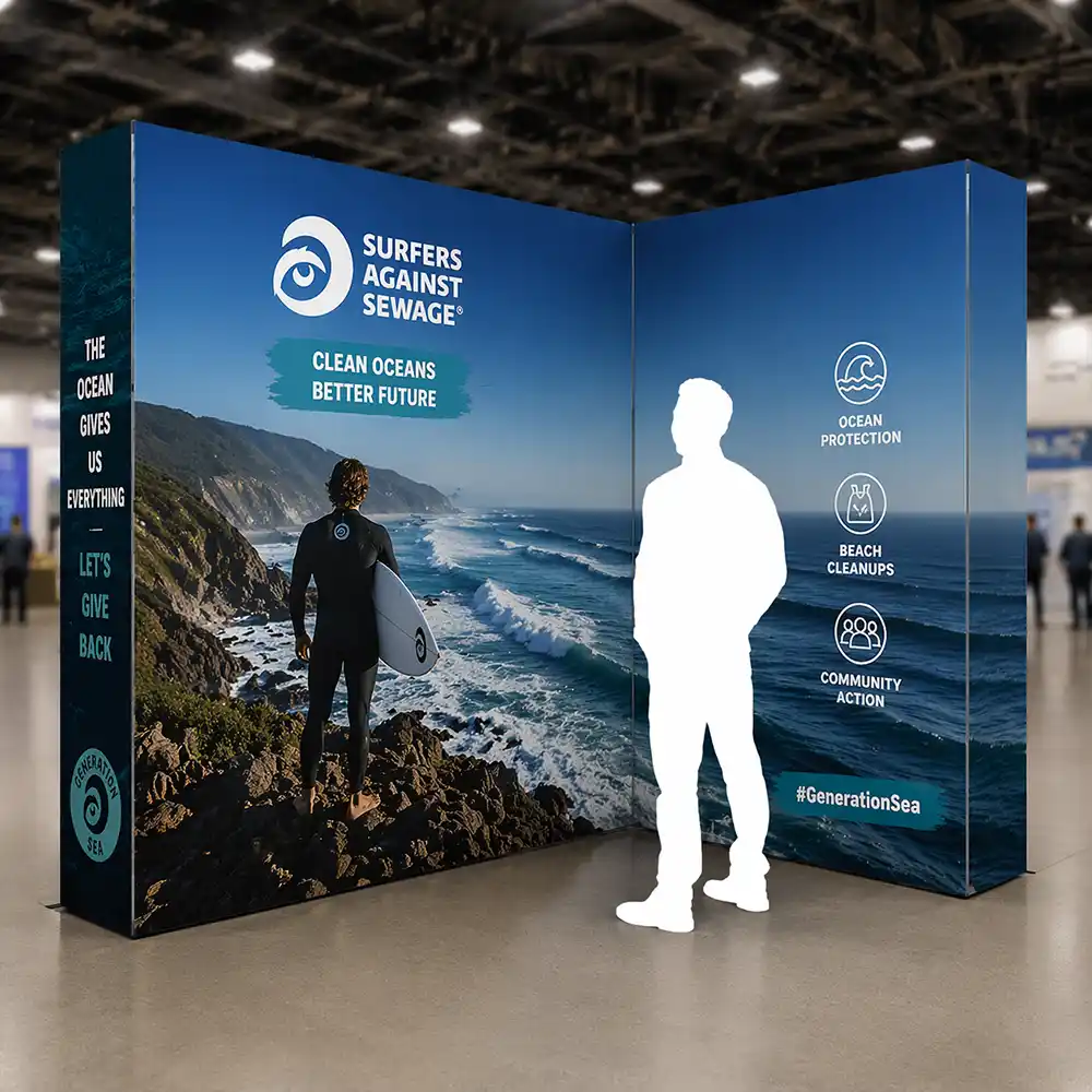 Pop Up Fabric Exhibition Walls