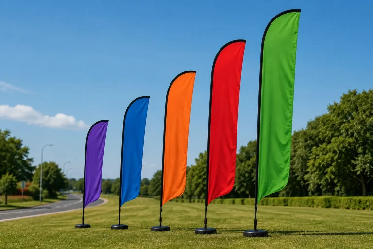 Single-Sided vs Double-Sided Feather Flags