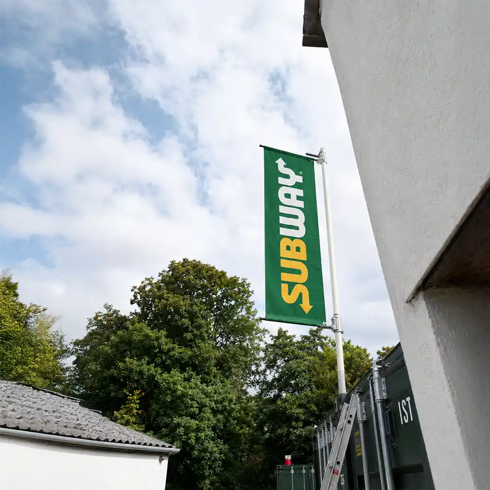 Subway Lamp Post Banner