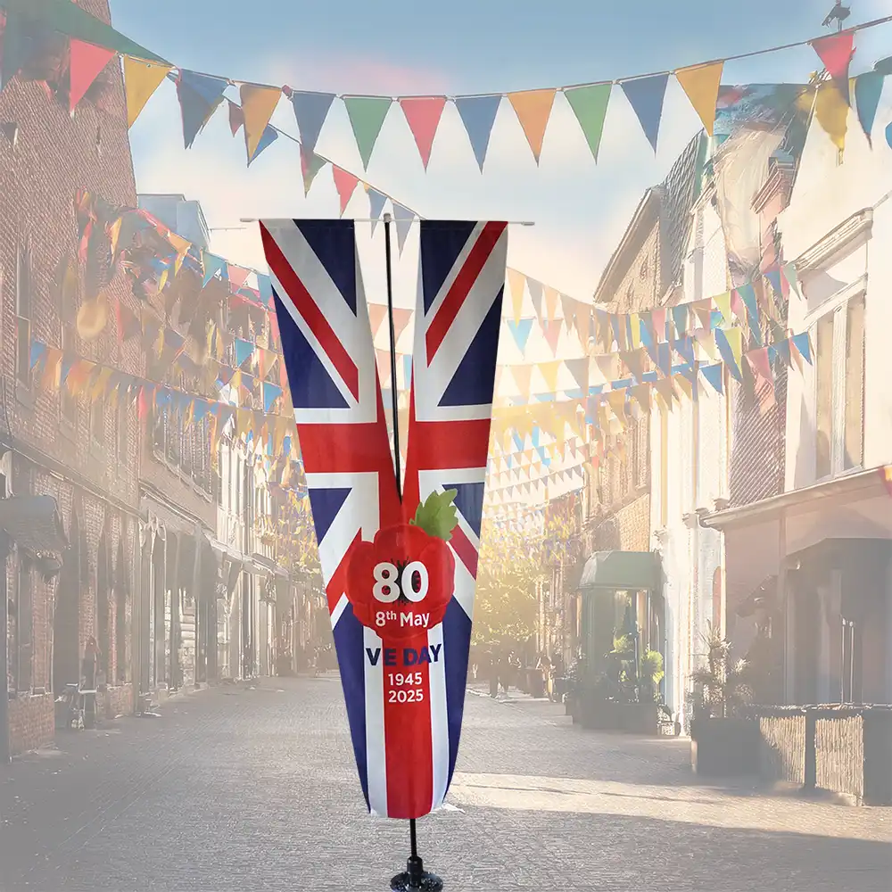 VE DAY V Street Party Flag