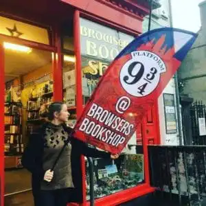 book shop feather flag