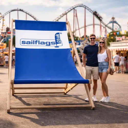 branded giant deckchair