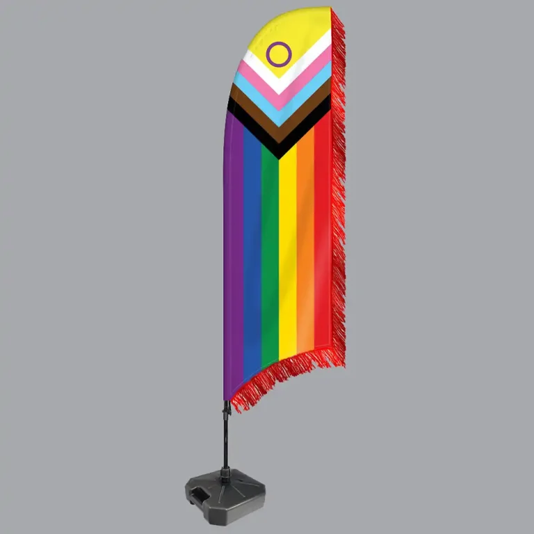 pride feather flag