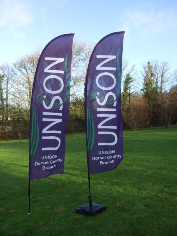 unison feather flags