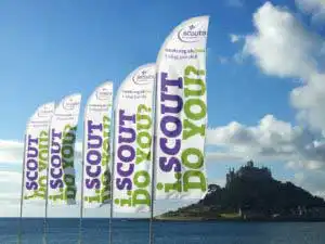 scout group feather flags