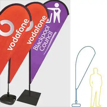 standard teardrop flag